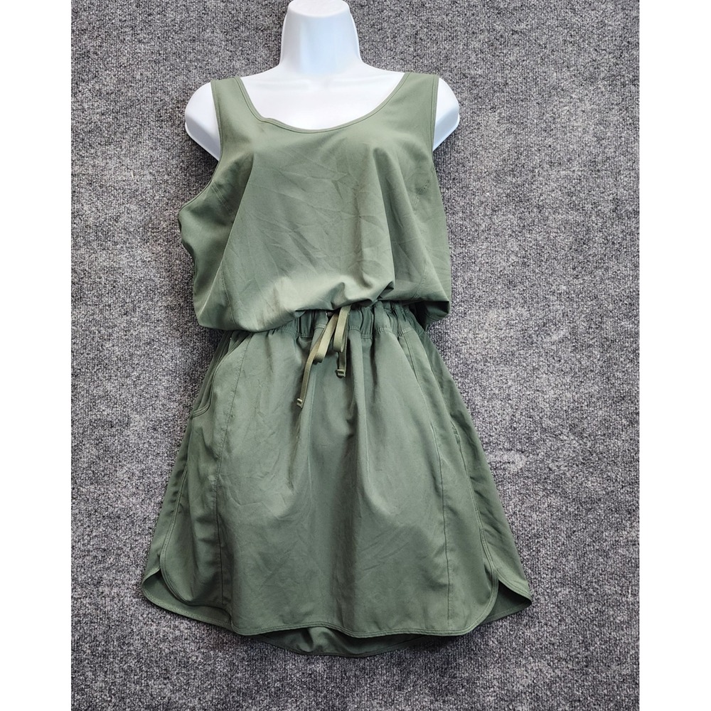 Patagonia Fleetwith Dress Women's XL Green Gorpcore Hiking Active Travel Mini